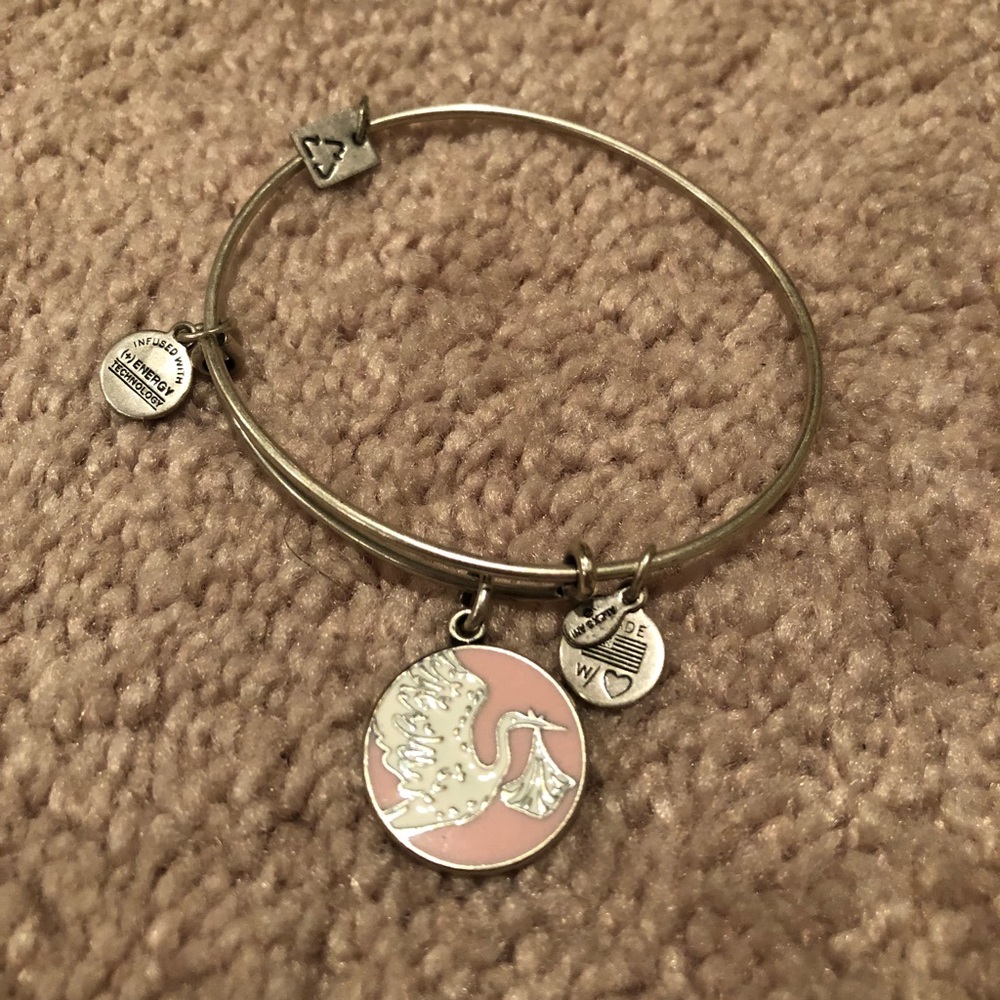 Alex and Ani Baby Stork Bracelet